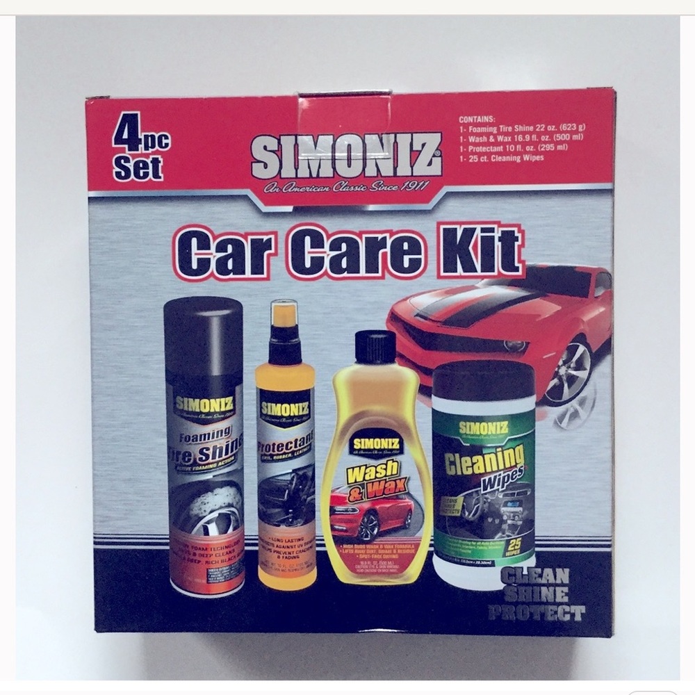 Simoniz Car Care Kit -4 piece, NIB